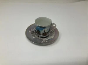 Tazza da tè con disegno drago giapponese - antica vintage da collezione - Foto 1 di 7