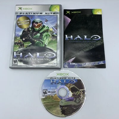 Halo: Combat Evolved (Xbox, 2001) Platinum Hits Complete CIB - Case Damage - Image 1 of 4