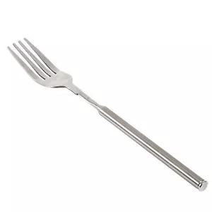 BBQ Telescopic Extendable Dinner Fruit Dessert Long Handle Fork Stainless Steel - Picture 1 of 12