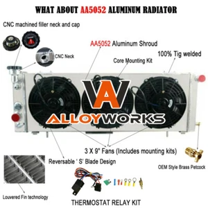 Aluminum Radiator Shroud Fan Relay For 1991-2001 92 93 Jeep Cherokee XJ 2.5 4.0L - Picture 1 of 14