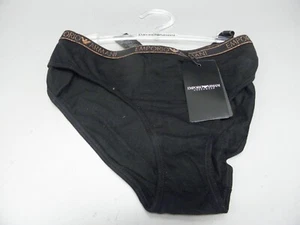 AUTHENTIC EMPORIO ARMANI WOMEN'S BRIEFS UNDERWEAR XL BLACK/ROSE GOLD - Picture 1 of 2