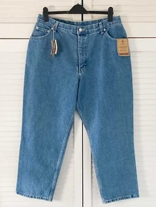 St Michael Jeans Size 20 W34 Short 90s Blue Denim Straight Leg High Rise Vintage - Picture 1 of 19