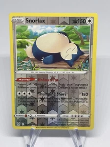Snorlax 143/196 Holograma Inverso Pokemon Juego de Cartas Coleccionables - Casi Nuevo/Muy Nuevo - Imagen 1 de 2