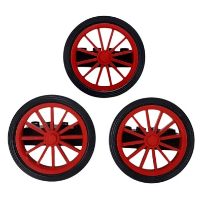 LEGO Juego de llantas de radios rojos años 70 vintage 1975 196 35c01 parte 7049b 36 Foto 1 de 4