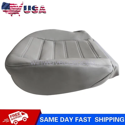 New Fits 2003 2004 05 06 2007 Hummer H2 Driver Bottom Leather Seat Cover Gray - Image 1 of 4