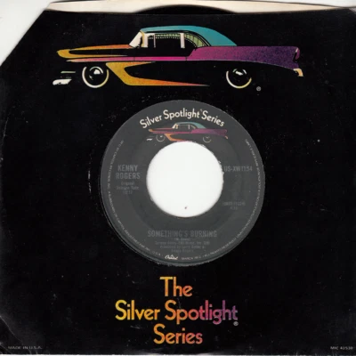 KENNY ROGERS/FIRST EDITION - SOMETHING'S BURNING - MINT REISSUE 45 - NEW - Image 1 of 2