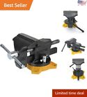 Heavy-Duty Industrial 4-Inch Charcoal Workshop Series Bench Vise - Swivel Base