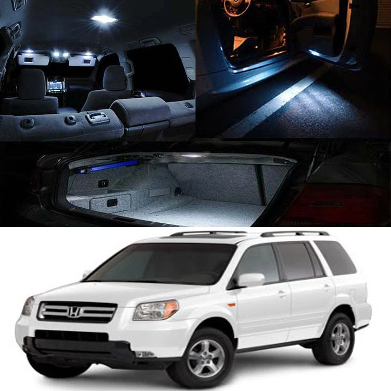 Bombilla LED de xenón interior blanca para Honda Pilot 03-08 paquete completo mapa domo maletero Foto 1 de 1