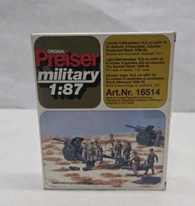 Preiser Military #16514 Militär Kanone und Besatzung Neu in Box Maßstab 1:87 - Bild 1 von 3