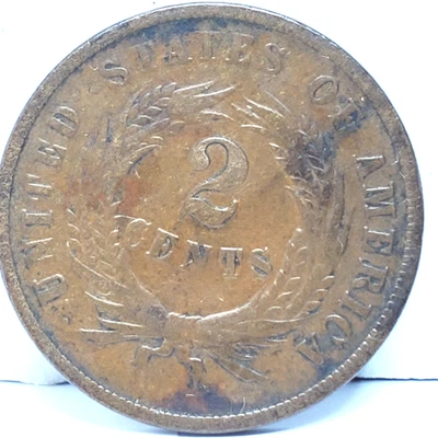 USA 1868 TWO CENTS PIECE - Image 1 of 4