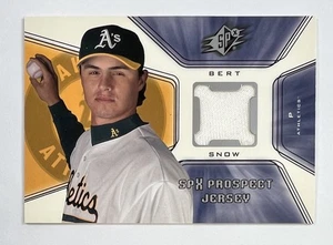 Camiseta deportiva Upper Deck SPX Bert Snow Prospect 2001 reliquia AR135 - Imagen 1 de 2
