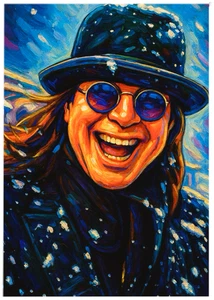 OZZY OSBOURNE * Custom ACEO * Fun Novelty * MUSIC ARTIST * Art Card * ATC - Picture 1 of 2