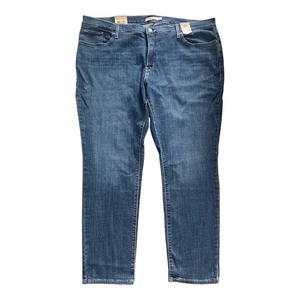 NEW Levi’s 311 Shaping Skinny Dark Blue Stretch Jeans W42 / L29 - 24W - Picture 1 of 10