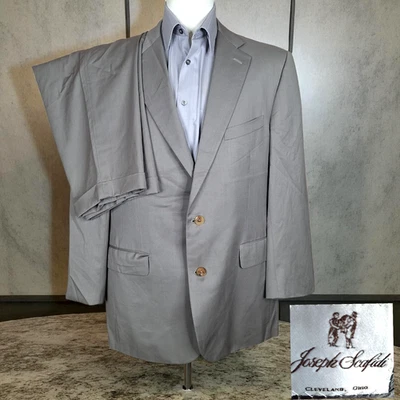 Traje Joseph Scafidi 2 piezas a medida para hombre 44R 34X28 tostado con ventilación única Foto 1 de 4