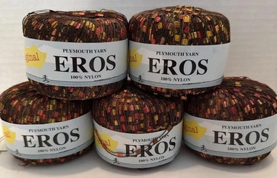 Lote de 5 hilos de escalera 100 % nailon Plymouth Yarn Co Eros #3250 - NUEVO Foto 1 de 4
