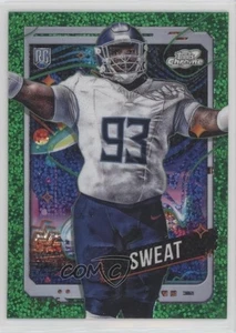 Refractor de polvo espacial verde cromo cósmico Topps 2024/75 T'Vondre Sweat Rookie radiocontrol - Imagen 1 de 3