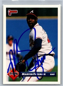 1992 Leaf #662 Marvin Freeman Autographed/Signed Atlanta Braves - Picture 1 of 2