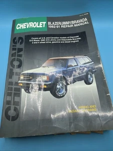 Chilton Repair Manual: Chevrolet Blazer & GMC Jimmy And Bravada. 1982-1991 - Picture 1 of 7
