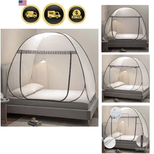 Mosquito Net Tent for Bed Twin Pop-Up Bed Canopy with Mesh for Indoor Outdoor... - Picture 1 of 10