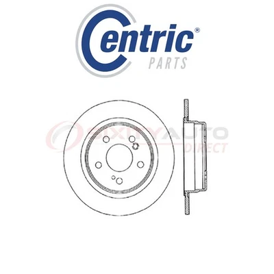 Centric High Carbon Alloy Disc Brake Rotor for 1996-1997 Mercedes-Benz E300 dw Foto 1 de 4