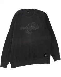 JORDAN Mens Graphic Sweatshirt Jumper XL Black Cotton DI11 - Picture 1 of 3