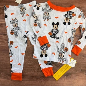 Disney Mickey Mouse Halloween Pajamas Toddler 2-Piece Set Size 2T NWT Snug Fit - Picture 1 of 10