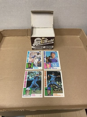 Juego completo de caja de béisbol Topps Traded Factory 1984 (1-132) Dwight Gooden RC Foto 1 de 4