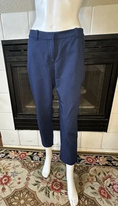 Prologue Womens Size 4 Pull On Blue Tapered Cropped Pants - Picture 1 of 12