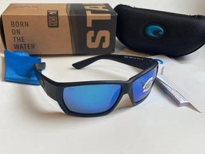 Costa Del Mar Tuna Alley Polarized Sunglasses 580G Blackout/Blue 580 Glass - Picture 1 of 5