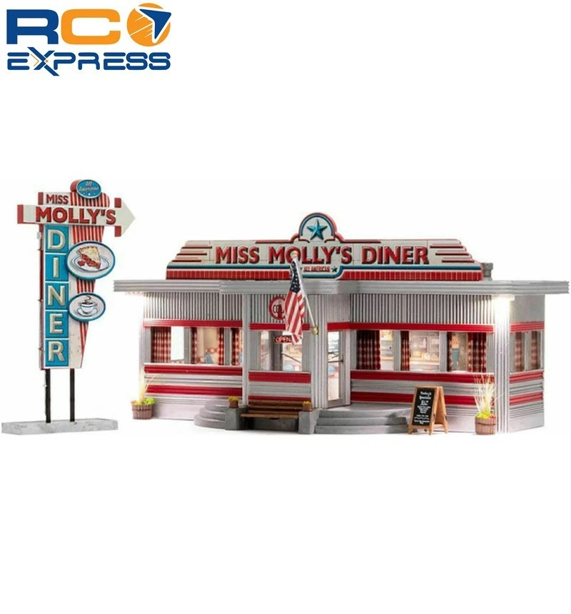 Woodland Scenics HO Miss Molly s Diner WOOBR5066 - Image 1 of 1