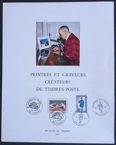 Document Journée du timbre Peintres & Graveurs créateurs de Timbres-Poste 1966 - Foto 1 di 3