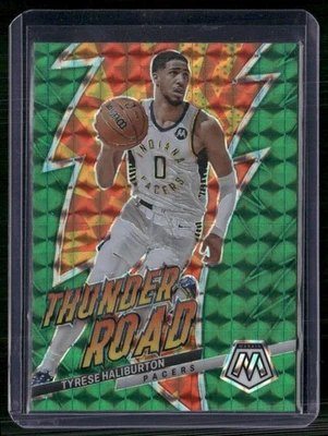 2022-23 Panini Mosaic #3 Tyrese Haliburton Thunder Road Mosaic Green - Image 1 of 2