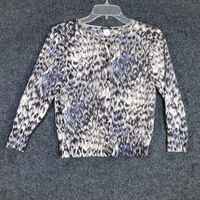 J Crew Womens Large 100% Merino Wool Long Sleeve Button Cardigan Sweater - Image 1 of 4