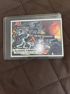 TOPPS 1962 CIVIL WAR NEWS CARD #76: BLAZING CANNON MOBILE BAY, ALA.- AUG.5, 1864 - Bild 1 von 2