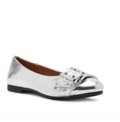 Steve Madden Kid’s Myka Ballet Flat Silver 13M NWT - Изображение 1 из 4