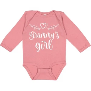 Inktastic Grammy Girl Granddaughter Outfit Long Sleeve Creeper Grandbaby Childs - Picture 1 of 6