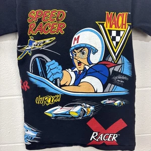 Vintage 90s AOP Speed Racer Shirt Original Animated Series Comic Resized Small - Picture 1 of 24