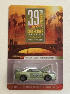 2025 Hot Wheels 39th Convention LA, CA Nissan Skyline GT-R (BNR34) # 1186 - Picture 1 of 3