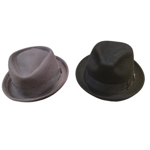 Vintage Goorin Bros Fedora Hut Paket schwarz braun Gr. Large  - Bild 1 von 15