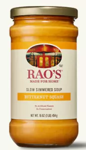 Rao's Roasted Butternut Squash Slow Simmered Italian Style Soup 16oz BB 09/2025 - Picture 1 of 6