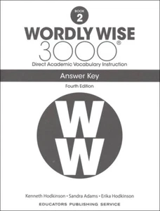4TH EDITION Wordly Wise 3000 Grade 2 Key - Picture 1 of 1