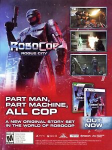 RoboCop Rogue City PS4 PS5 Xbox One Series X PC Switch Promo Ad Art Print Poster