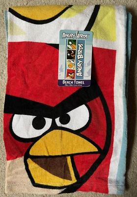Angry Birds Beach Towel - New With Tag 28in. x 58in. - Image 1 of 3