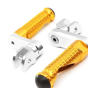 Gold Gold MPRO Front 40mm Lowering Foot Pegs For Daytona 955i 99-02 03 04 05 06 - Picture 1 of 7