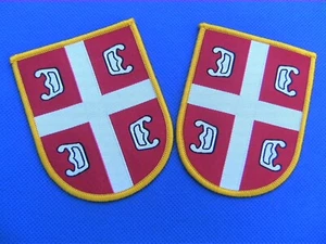 Serbian Army insignia sleeve patch - Lot of 2 - Picture 1 of 9