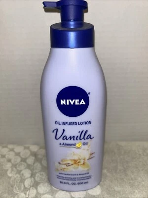 Loción con infusión de aceite, aceite de vainilla y almendras, 16,9 fl oz (500 ml) Foto 1 de 2