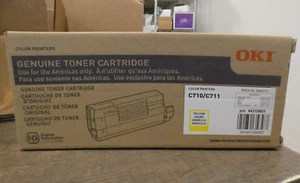 New OEM Genuine OKI Toner Cartridge C710/C711 Yellow 58400101 44318601 - Picture 1 of 7