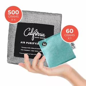 Variety 5 Pack Bamboo Charcoal Air Purifying Bags (4x500g, 1x60g) - Picture 1 of 9