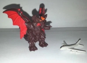 MINI DESTROYAH & AIRPLANE MOVIE SCENE from BANDAI GODZILLA KINGDOM SET Manda Jet - Bild 1 von 5