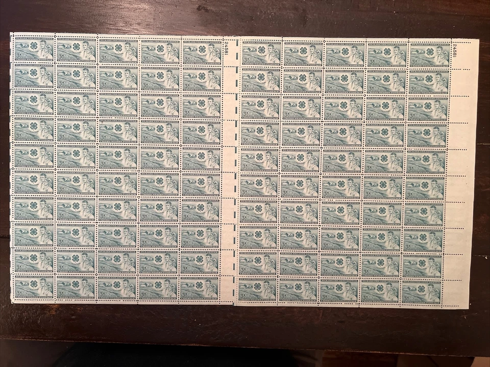 Scott 1005, 3 cent, 4-H Club, 2x Sheets Of 50x - Image 1 of 1